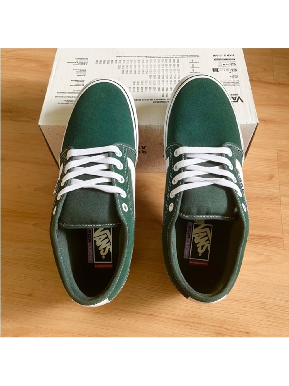 Vans Chukka Low Sidestripe Shoes Green Gables Women 10.0 US Mens 8.5 US - Picture 8 of 13